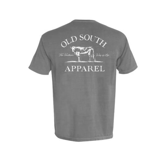 Old South Cow Silhouette Short Sleeve Tee