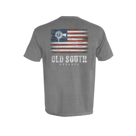 Old South Pallet American Flag Short Sleeve Tee