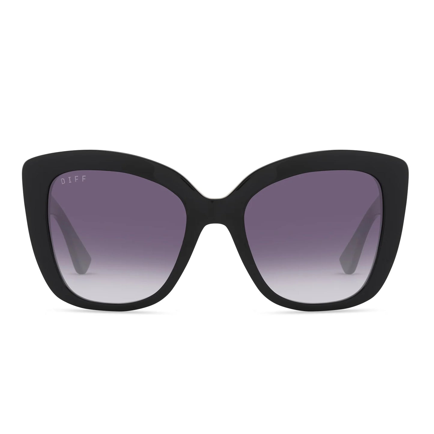DIFF Aurora Black Grey Gradient Sunglasses