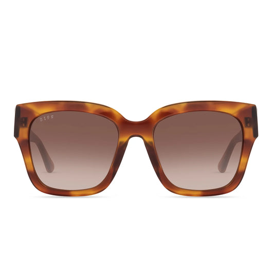 DIFF Bella II Andes Tortoise Brown Gradient Sunglasses
