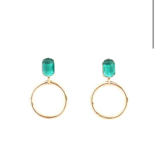 Peppy Emerald Earrings