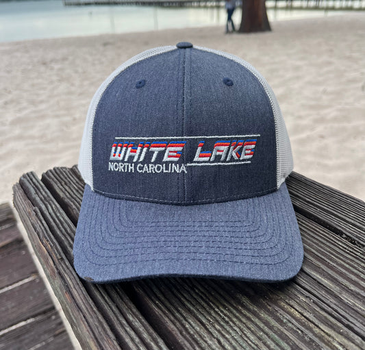 White Lake Hat - Split Navy/Light Grey