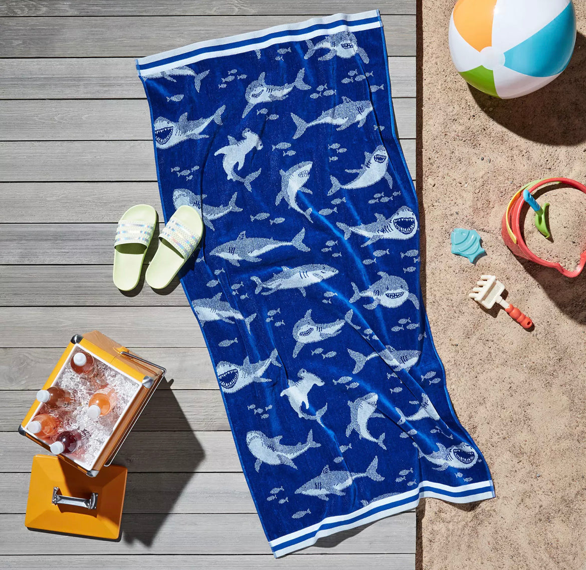 Kids Beach Towel - Shark Tank