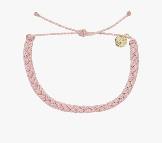 Pura Vida Braided Bracelet - Baby Pink