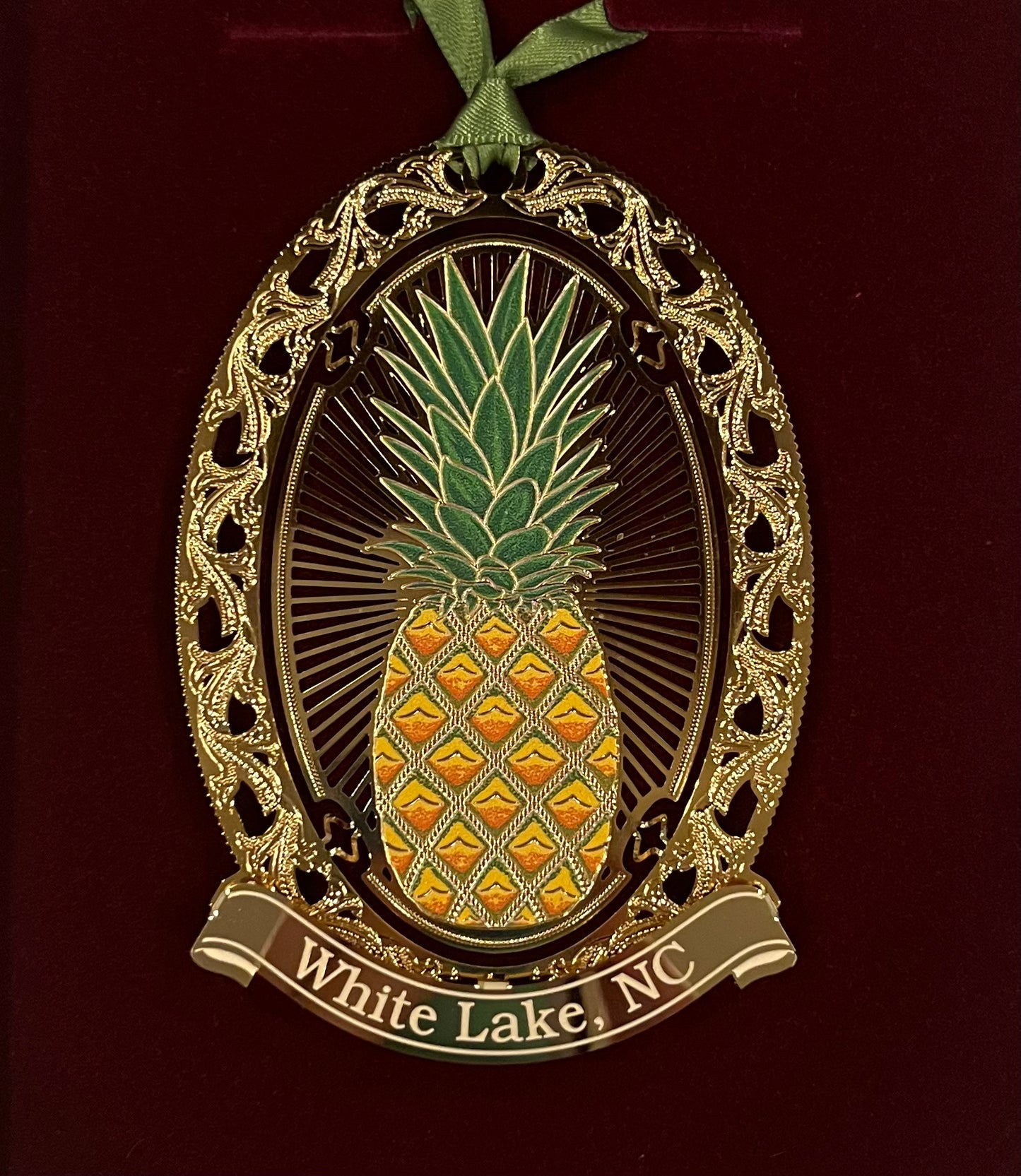 Pineapple White Lake Ornament