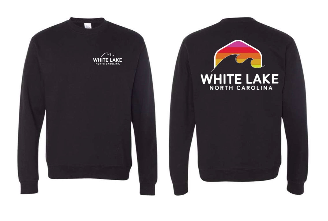 White Lake Rainbow Wave Crewneck - YOUTH