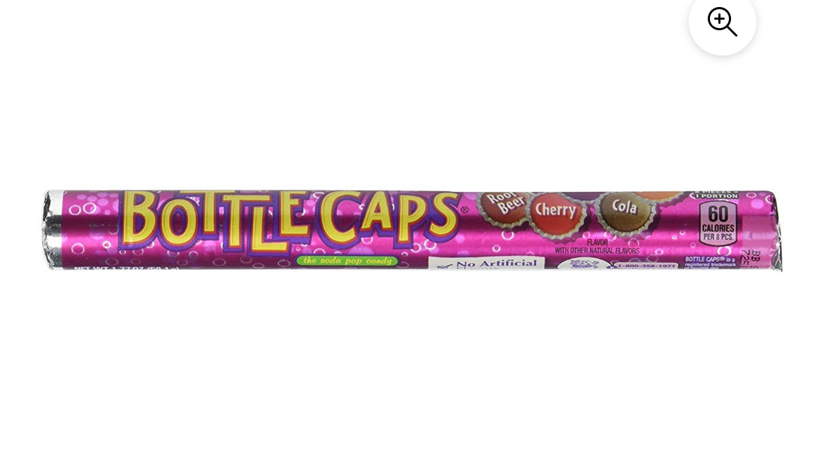 Bottle Cap Candy Roll