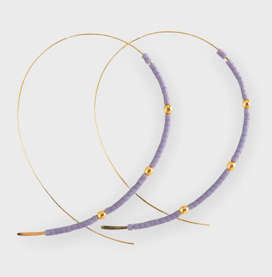 The Confetti Earring - Purple Sage