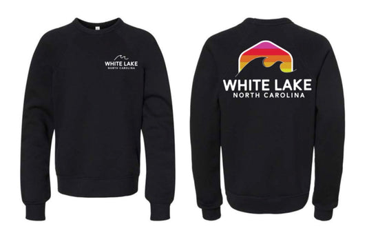 White Lake Rainbow Wave Crewneck