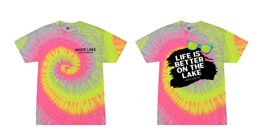White Lake "Better On The Lake" Tee Youth - Pink