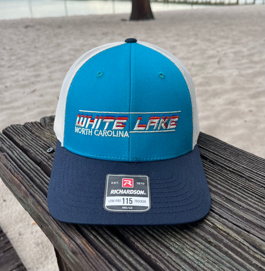 White Lake Trucker Hat -Teal