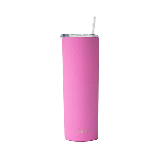 Tickled Pink Skinny Straw Tumbler