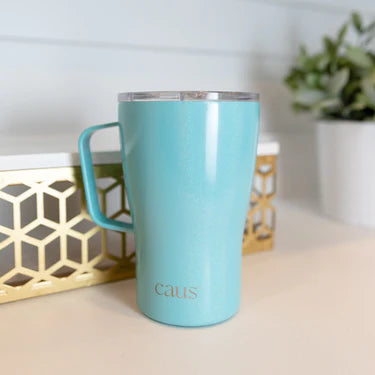 Turn Up the Teal Curved Tumbler